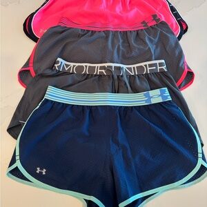 Under Armour Women's Athletic Shorts Bundle - 4 pairs - Size Small